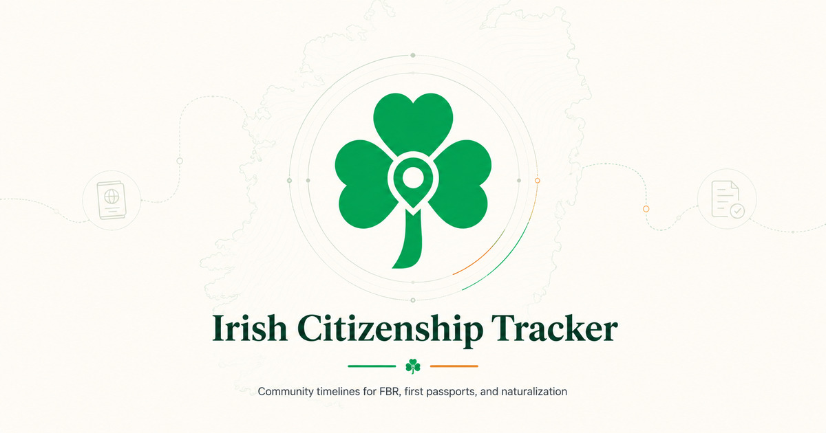 Community Timelines | Irish Citizenship Tracker